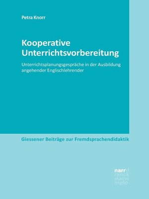 cover image of Kooperative Unterrichtsvorbereitung